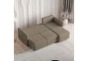 Masseno Ecksofa SUVINO L-Form Braun mit Schlaffunktion & Bettkasten Bild 4