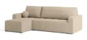 Masseno Ecksofa VOLIRA mit Schlaffunktion L-Form Beige Bild 1