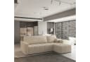 Masseno Ecksofa VOLIRA mit Schlaffunktion L-Form Beige Bild 2