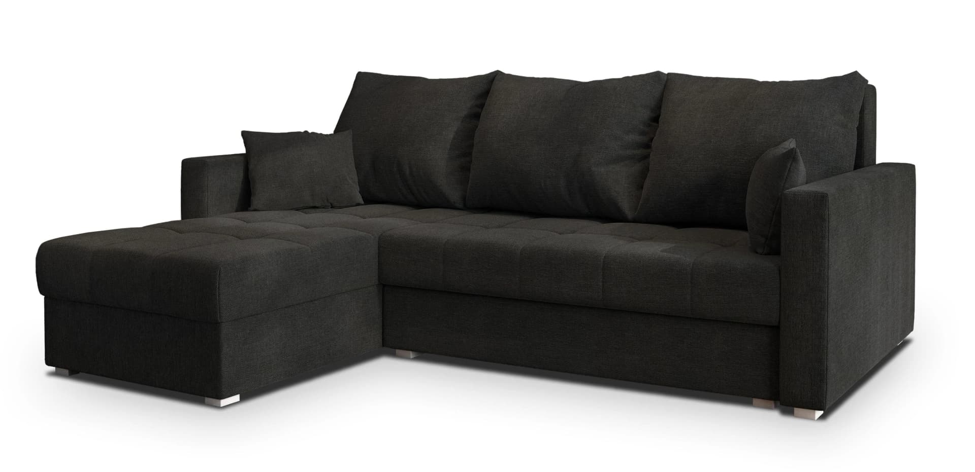 Masseno Ecksofa NIDA L-Form mit Schlaffunktion und Bettkasten
