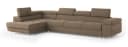 Masseno Ecksofa VICENTE L-Form Beige mit Schlaffunktion Bild 1