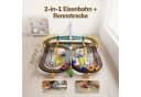 kinderplay Spielzeug-Zug Elektrische Eisenbahn mit Rennbahn – 2-in-1 Set Bild 5