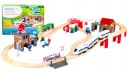 Green Series Spielzeugeisenbahn-Set 80 Teile Elektrischer Zug Holz Bild 5