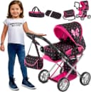 kinderplay Puppenwagen 3-in-1 höhenverstellbar & klappbar Bild 2