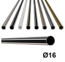 MDEKOR Gardinenstange Edelstahl 120 cm Silber Bild 2