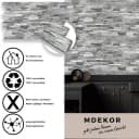 MDEKOR 3D Wandpaneel PVC Wandverkleidung Grau 10-tlg. Bild 3
