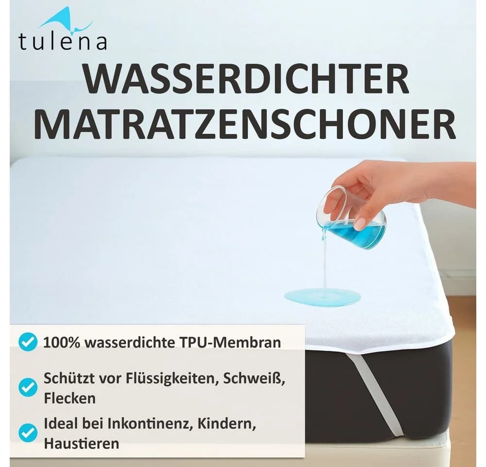TULENA Matratzenschoner Wasserdicht 60x120 Frottee - Bild 3