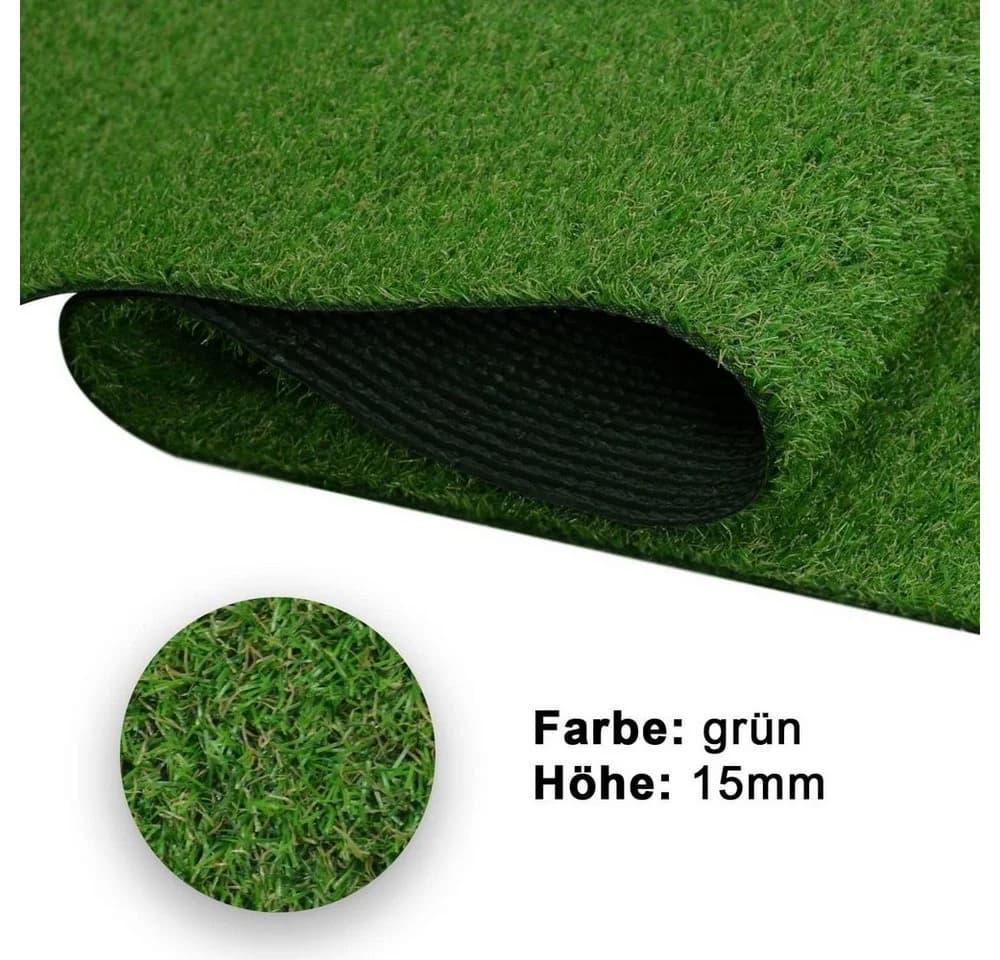 MDEKOR Kunstrasen Balkon Outdoor wasserdurchlässig Grün 101 - Bild 5