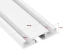 MDEKOR Gardinenstange 2-in-1 Deckenschiene Aluminium 150 cm Bild 1
