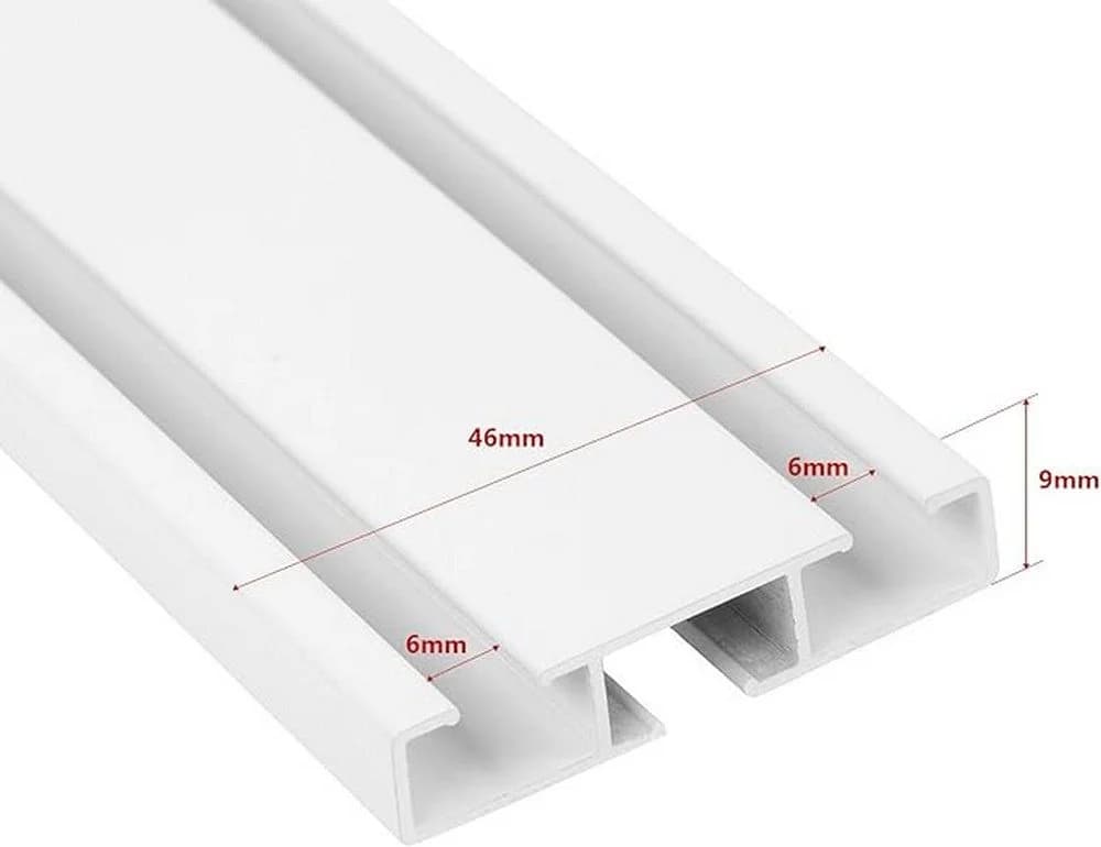 MDEKOR Gardinenstange 2-in-1 Deckenschiene Aluminium 150 cm