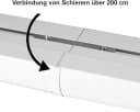 MDEKOR Gardinenstange 2-in-1 Deckenschiene Aluminium 150 cm Bild 4