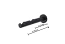 MDEKOR Gardinenstangenhalter 19mm Schwarz Matt 2-läufig Wandträger Bild 3