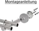 MDEKOR Gardinenstangenhalter 19mm Schwarz Matt 2-läufig Wandträger Bild 4