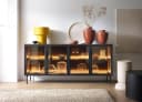 Compleo Kommode MARBELA Modern mit LED-Beleuchtung und Glasfront Bild 1