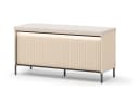 Compleo Sitzbank FLORE Beige mit Ablagefach und LED-Leiste Bild 2