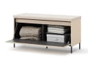 Compleo Sitzbank FLORE Beige mit Ablagefach und LED-Leiste Bild 3