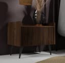 Compleo Nachttisch MODE Braun Schwarz mit Schublade Push-to-open Bild 1