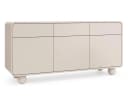 Compleo Kommode Sideboard elegant Japandi beige runde Füße Bild 1