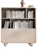 Compleo Bücherregal ALDOS Japandi Beige mit runden Füßen Bild 2