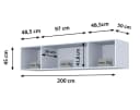 Compleo Drehtürenschrank mit Glasfront, LED-Beleuchtung, Kleiderschrank Bild 4