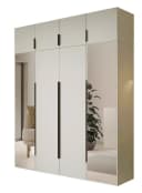 Compleo Kleiderschrank mit Aufsatz, Hochschrank, Spiegelschrank STELLS Bild 2