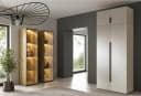 Compleo Kleiderschrank STELLS 2 Türen Glasfront Beige Bild 1