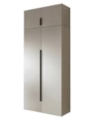 Compleo Kleiderschrank STELLS 2 Türen Glasfront Beige Bild 2