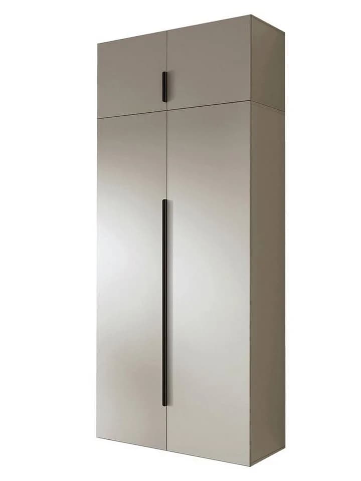 Compleo Kleiderschrank STELLS 2 Türen Glasfront Beige - Bild 2