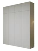 Compleo Kleiderschrank 4-türig mit Glasfront Push-to-Open Bild 2
