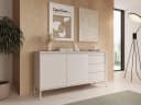 Compleo Kommode JULO Beige Zweitürig mit Schubkästen Bild 1