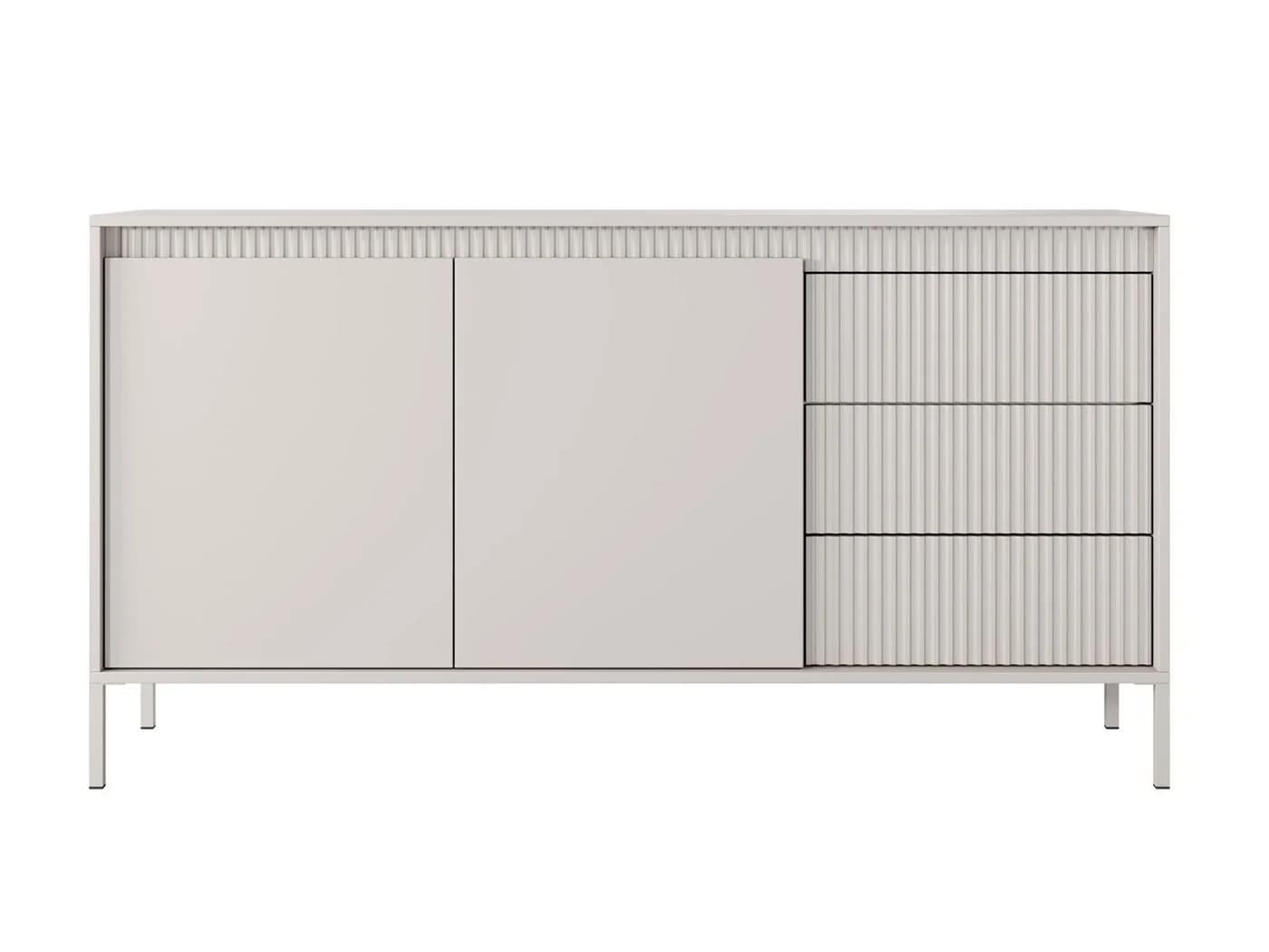 Compleo Kommode JULO Beige Zweitürig mit Schubkästen - Bild 3