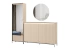 Compleo Garderoben-Set FLORE mit Spiegel Beige Modern Bild 2