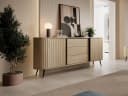 Compleo Kommode 196 cm breit, Möbelfarbe Eiche Cremona, Sideboard mit Schubladen Bild 1
