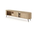 Compleo TV-Schrank 196 cm breit, Lowboard Eiche Japandi Stil KAMA Bild 3
