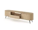 Compleo TV-Schrank 196 cm breit, Lowboard Eiche Japandi Stil KAMA Bild 5
