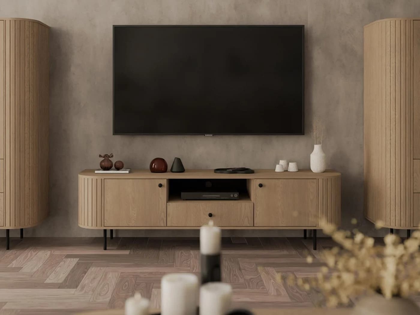 Compleo TV-Schrank 180 cm Eiche cremona Modernes Design - Bild 3