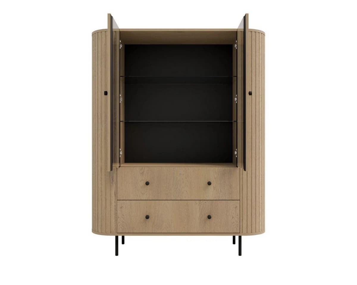 Compleo Standvitrine mit 2 Schubladen und 2 Türen - Bild 4