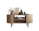 Compleo Couchtisch mit Regalen, OVI Eiche cremona oder Beige Bild 2