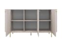 Compleo Kommode Japandi Beige mit 2 Schubladen und 2 Türen Bild 4