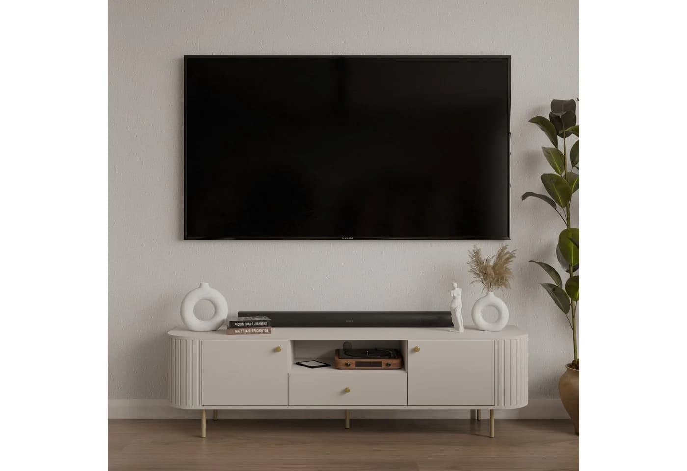 Compleo TV-Schrank 180 cm Eiche Cremona Modernes Design - Bild 2