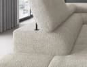 Compleo Ecksofa Bubble mit verstellbaren Kopfstützen FERRO, Schlaffunktion, Bubble Design Bild 4