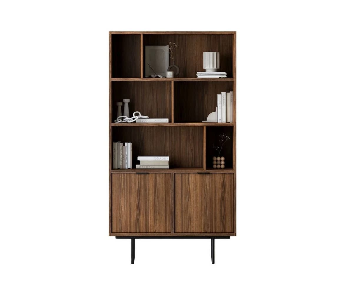 Compleo Bücherregal Japandi Schwarz Metallfüße COLGO - Bild 2