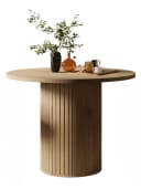 Compleo Esstisch rund ausziehbar Beige oder Eiche Cremona Bild 1