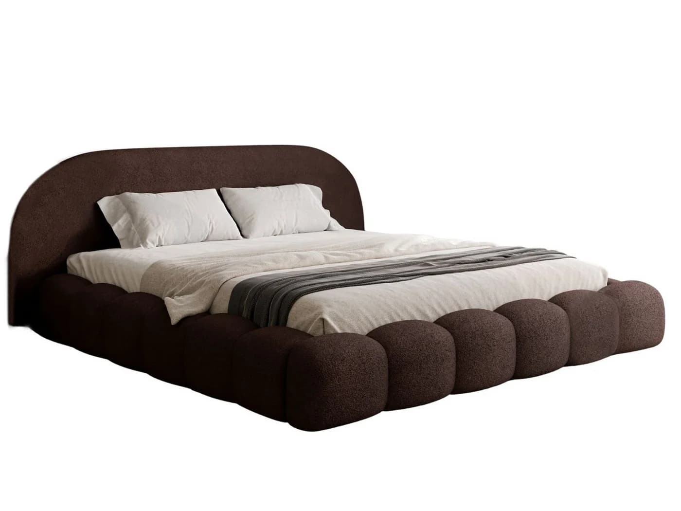 Compleo Polsterbett OMBIS Braun mit Bettkasten und Lattenrost - Bild 3