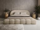 Compleo Polsterbett OMBIS Beige mit Bettkasten und Lattenrost Bild 2