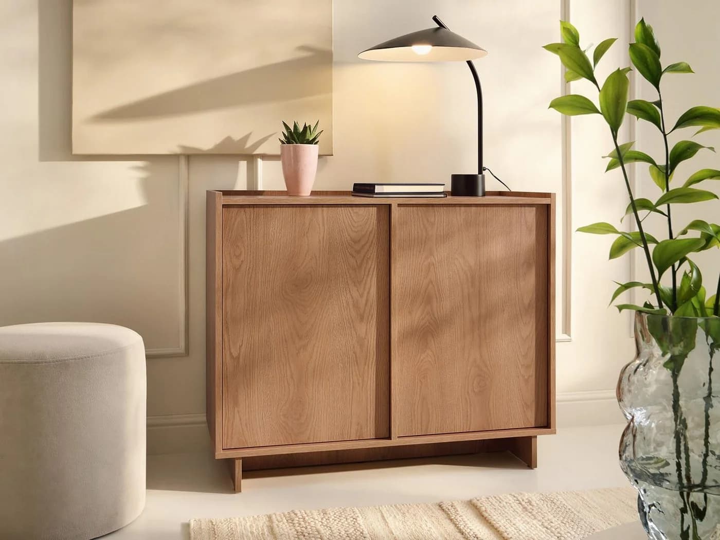 Compleo Kommode mit 2 Türen Sideboard 98 cm breit Elegant Design - Bild 2