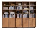 Compleo Bücherregal Set KELLOS 4 Türen 3 Schubladen Japandi Bild 1