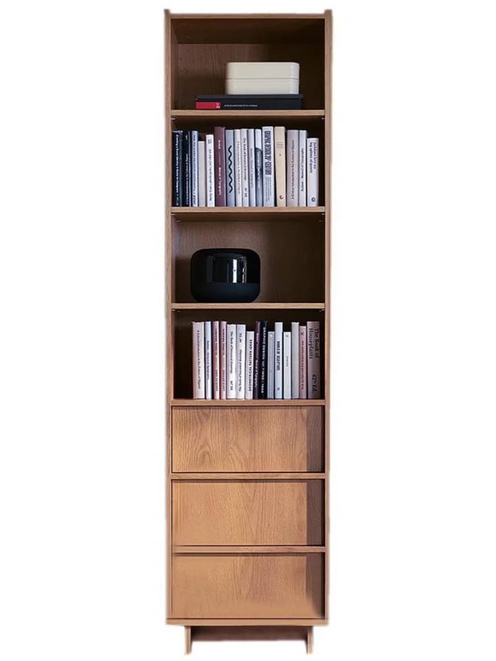 Compleo Bücherregal KELLOS mit 3 Schubladen Japandi Design - Bild 2