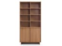 Compleo Bücherregal mit 2 Türen, Japandi Design, Eiche carmel Bild 3