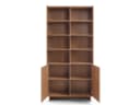 Compleo Bücherregal mit 2 Türen, Japandi Design, Eiche carmel Bild 4